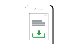 A mobile phone shows a research report and a green “download” button.