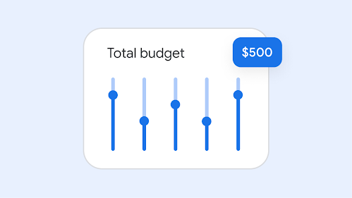 UI shows adjustable budget sliders.